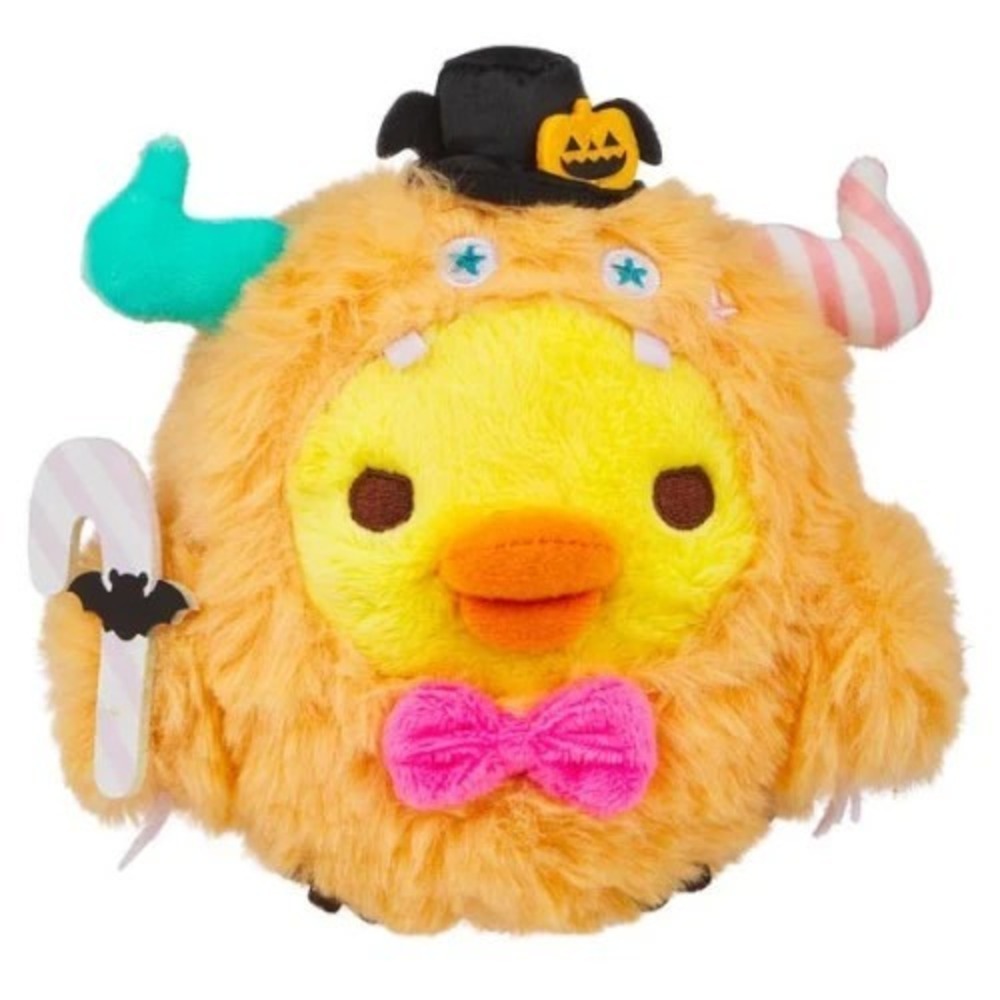 San X Rilakkuma Monster Series Halloween Mystery Plush 4" Orange Bird NEW